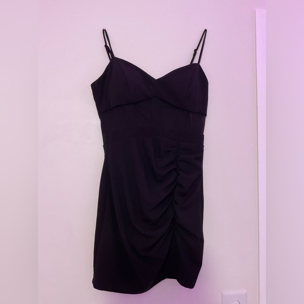 black Windsor dress